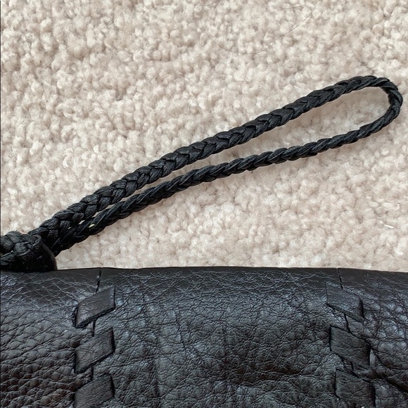 EUC Banana Republic Black Leather Wristlet - Picture 3 of 8